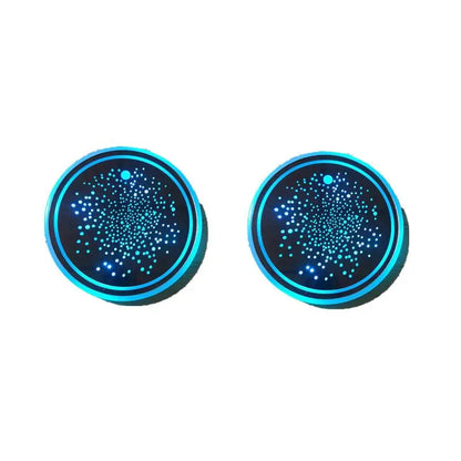 1PCS/2PCS/4PCS LED Cup Holder Lights for Car, Rechargeable 7 Color-Changing Light up Cup Holder Insert Coasters, Car Accessories for Teens