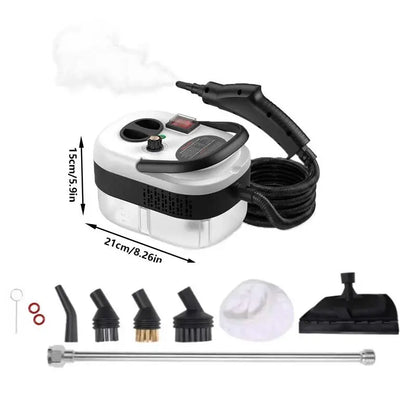 Father'S Day Gifts Portable Handheld Steam Cleaner with 10 Accessories, Adjustable Levels, Fast Heat-Up Steamer for Kitchen, Bathroom, Tile & Car Cleaning | Efficient Grease Dirt Remover, All-In-One Steam Cleaner for Household & Auto Care