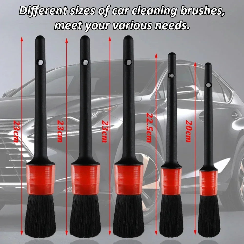 Auto Interior Detailing Kit - Drill Scrubber & Detailing Brush Set with AC Vents Polisher Microfiber Towels for Car Cleaning