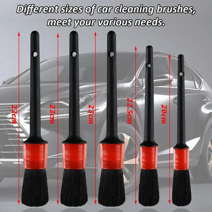 Auto Interior Detailing Kit - Drill Scrubber & Detailing Brush Set with AC Vents Polisher Microfiber Towels for Car Cleaning