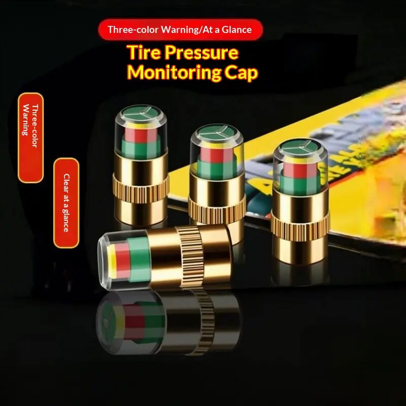 Universal Tire Valve Cap, Compatible with Cars, Electric Scooters, Motorcycles, for Tire Pressure Monitoring