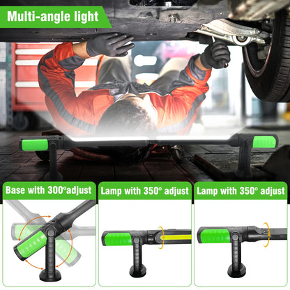 【Fathersdaygift】Linkax Rechargeable 2400LM USB Work Light Bar for Mechanics, 4400Mah Battery, Hooks & Magnetic Attachment, LED Car Lights, Vehicle Accessories for Car & Garage Repair Tools, Tools and Gadgets, Car Accessories