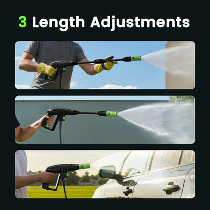 2.6 GPM 2600PSI Electric Pressure Washer with Foam Cannon for Cleaning Cars , Driveways, Decks, Fences, Patios & Outdoor Cleaning, 3 Wand Lengths 1600W Portable Pressure Cleaner Fathersdaygift