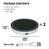 1PCS/2PCS/4PCS LED Cup Holder Lights for Car, Rechargeable 7 Color-Changing Light up Cup Holder Insert Coasters, Car Accessories for Teens